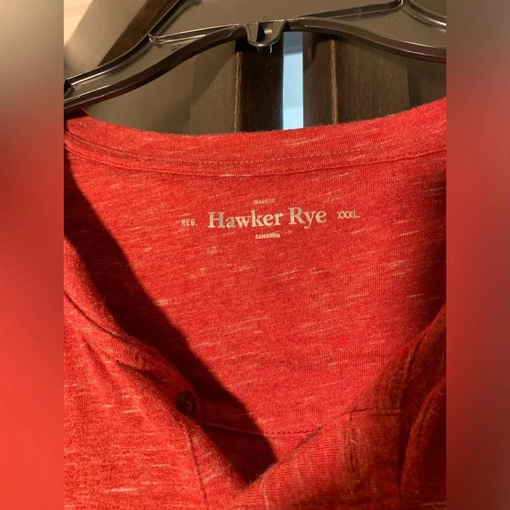 Hawker Rye Heather Red T-Shirt